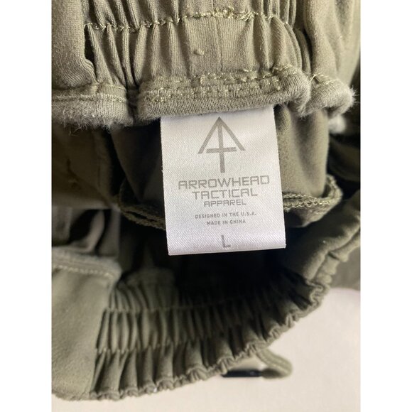 Arrowhead Tactical Apparel Olive Green Athletic Shorts Men sz Large Performance - Picture 3 of 16